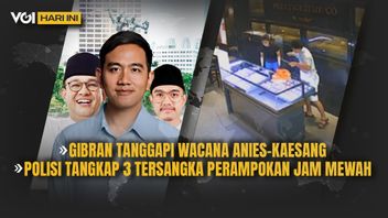VIDEO VOI Today: Gibran Responds To Anies-Kaesang's Discourse, Police Arrest 3 Suspects Of Robbery Of Luxury Hours