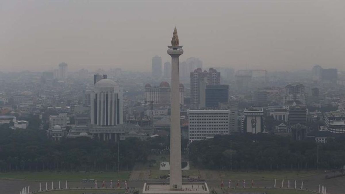 マスクを準備し、ジャカルタの大気の質は土曜日の朝に不健康なカテゴリーに入ります