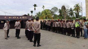 Securing Paleno KPU Keerom Papua, Police Deploy 130 Personnel And Tactical Vehicles To Prevent Mass Action