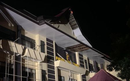 Gedung Utama Mapolda Gorontalo Terbakar Kamis Dini Hari