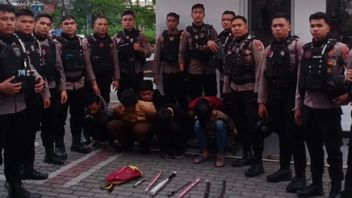 Police Arrest 6 Teenagers In Medan Who Allegedly Wanted To Make Trouble, Confiscate Sharp Weapons And Baseball Bats