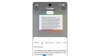 Google ajoute la capacité de détection de fraude dans Circle to Search