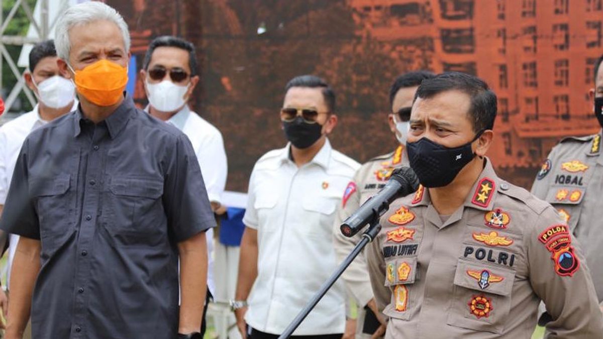 Central Java Police Chief Talks Criticism In Front Of Ganjar Pranowo At The Opening Of The Bhayangkara Mural Festival