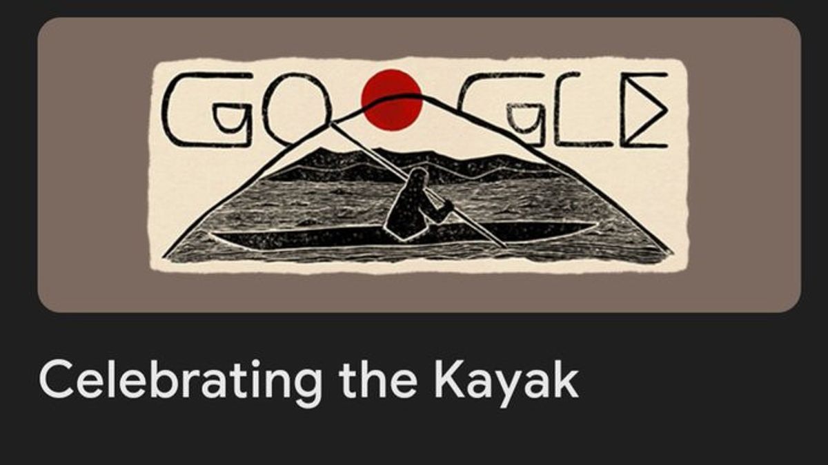 Google Doodle Celebrating 5,000 Years Kayak: Award For Inuit Cultural Heritage