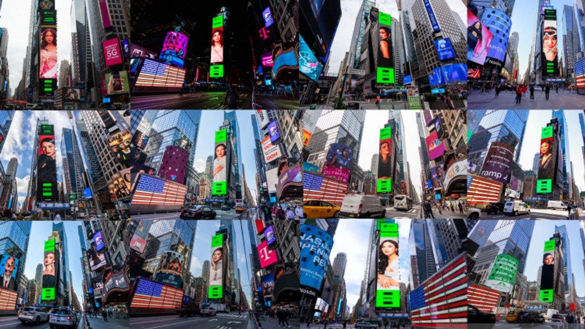 12 Musisi Wanita Indonesia Nampang di Billboard New York Times Square, Amerika Serikat