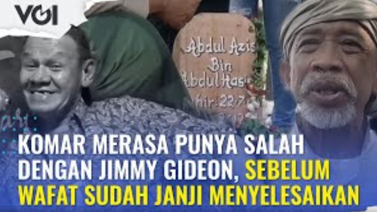 VIDEO: Komar Merasa Punya Salah dengan Jimmy Gideon, Sebelum Wafat Sudah Janji Menyelesaikan