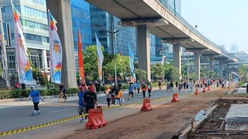 Hari Pertama CFD di Rasuna Said, Warga Antusias Lakukan Beragam Aktivitas 