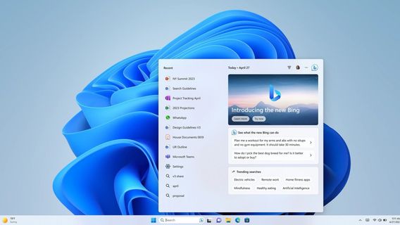 Microsoft Brings AI-Based Chatbot Bing To Windows 11