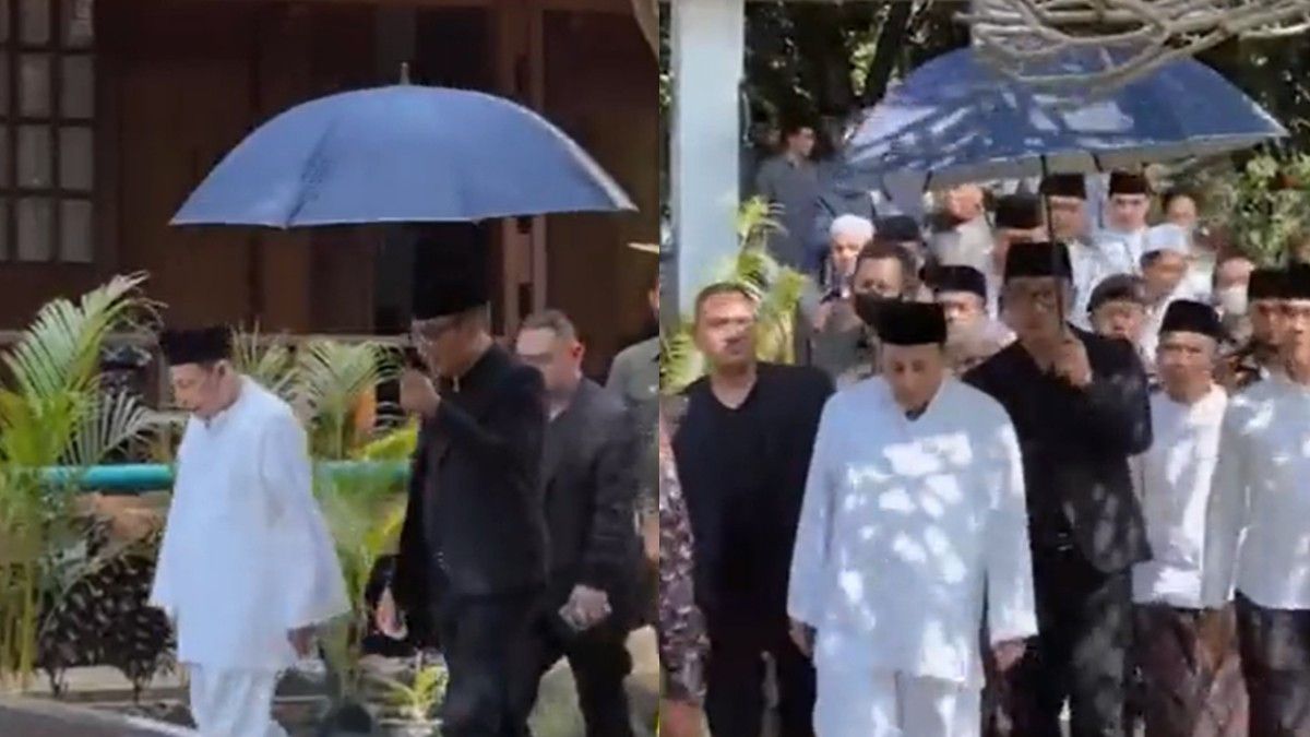 Visit Eril's Grave At 2 PM, Ridwan Kamil Payungi Habib Luthfi Bin Yahya