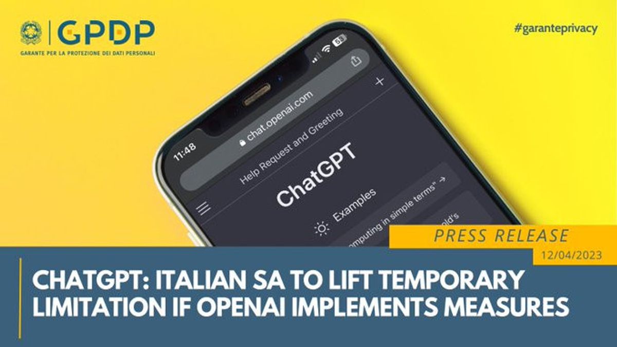 イタリアのデータ保護機関は、イタリアでChatGPTチャットボットを運用する需要を満たすようにOpenAIに依頼しました。