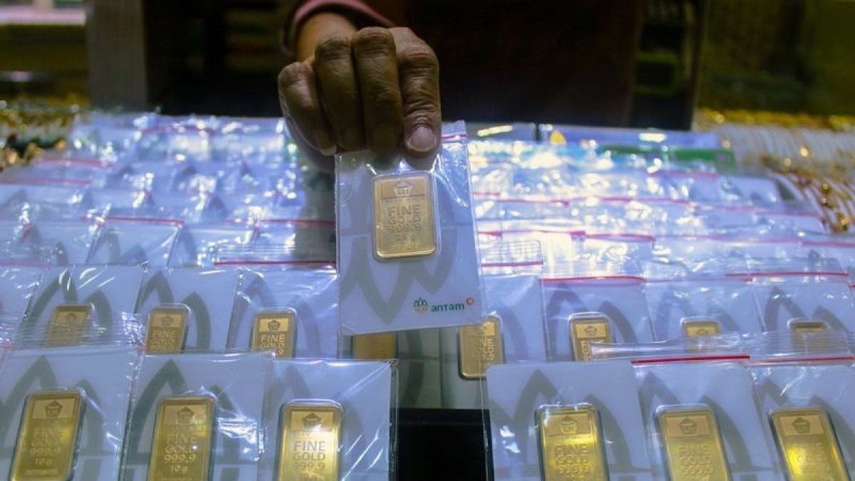 سعر الذهب انتام يرتفع Rp4,000 ، الأرخص Rp619,000