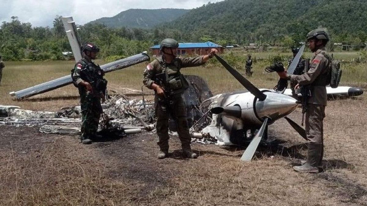 Polisi Tetapkan 15 Orang Tersangka Pembakar Pesawat Susi Air di Nduga Papua Pegunungan