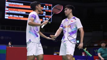 Fikri/Drum jumpa Leo/Bagas lors de la demi-finale de l’Open de Corée de 2024