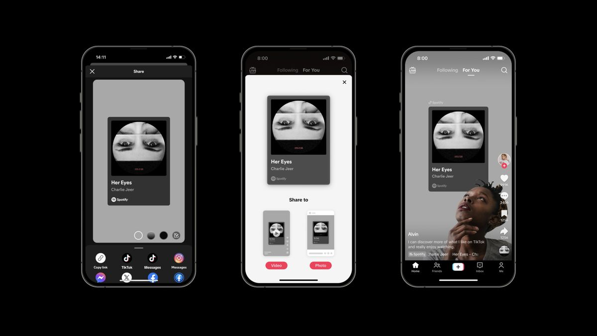 'Share To TikTok' Features Available On Apple Music And Spotify