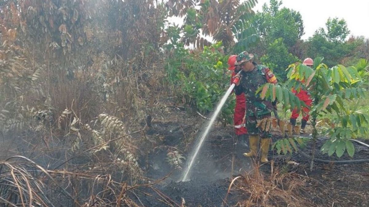 Joint Officers Still Put Out Forest And Land Fires In Kampar