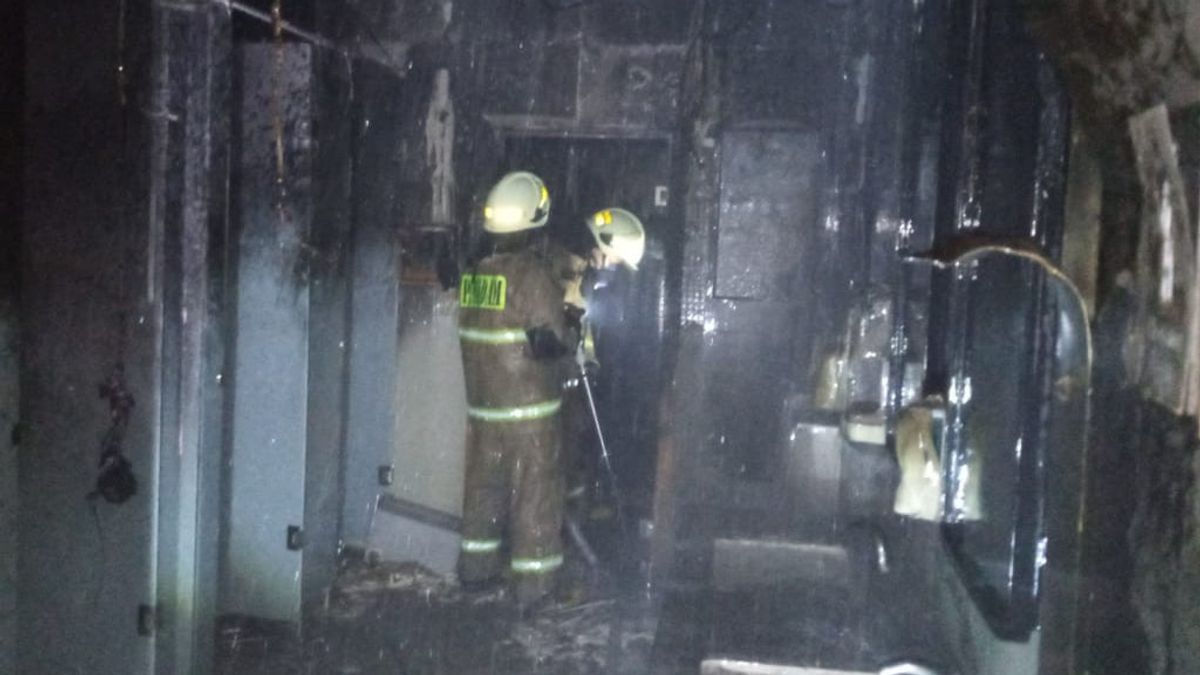 انفجر وحرق غرفة الصونا في شقة سوديرمان هيل ، ولم تقع إصابات
