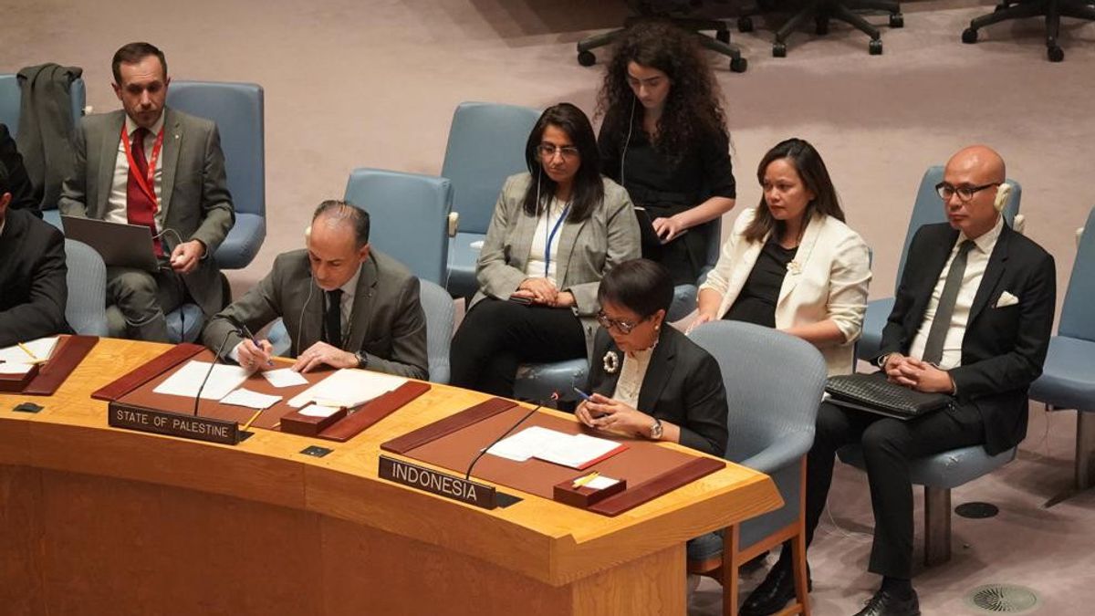 Urging These Three Things at the UN Security Council, Foreign Minister Retno: Don't Let the 1948 Tragedy Happen Again