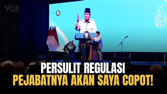 Indonesia Dikenal Bikin Regulasi Rumit, Prabowo: Pejabatnya Akan Saya Copot