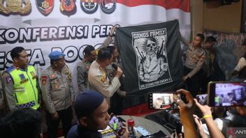 Des centaines de jeunes et de membres de gangsters sécurisés par la police de Bogor, certains sont positifs pour les drogues