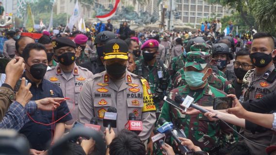 Temui Pendemo Tolak UU Cipta Kerja, Kapolda: Alhamdulillah Sampai Saat Ini Aksi Berjalan Damai