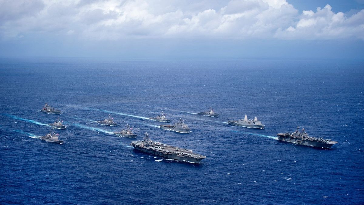 Kelompok Tempur Kapal Induk USS Ronald Reagan Lego Jangkar di Korea Selatan, Kirim Pesan untuk Korea Utara 