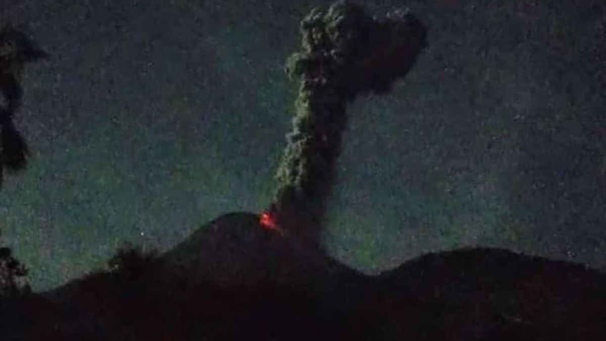 Mount Lewotobi Men Eruption Tonight, PPG Denies Incandescent Lava Flow