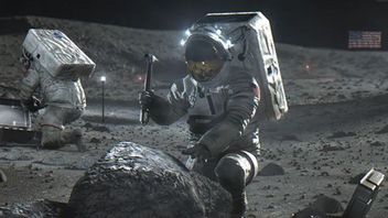 NASAの宇宙飛行士は月面に防塵宇宙服を使用します