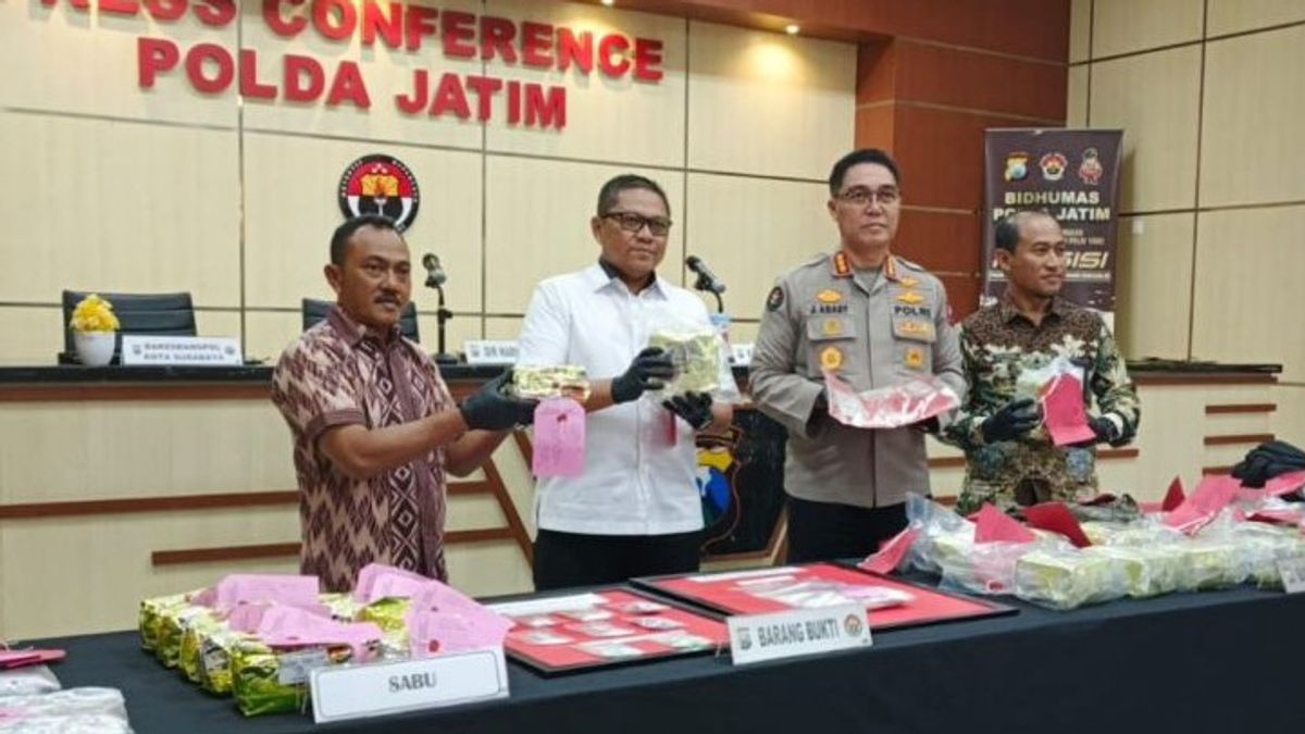 Polda Jatim Gagalkan Peredaran 33 Kg Sabu