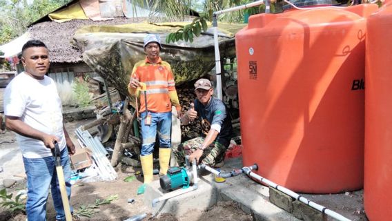 Les habitants de Kobok ne font plus l'achat d'eau, NHM construit un réseau d'eau propre à leurs maisons