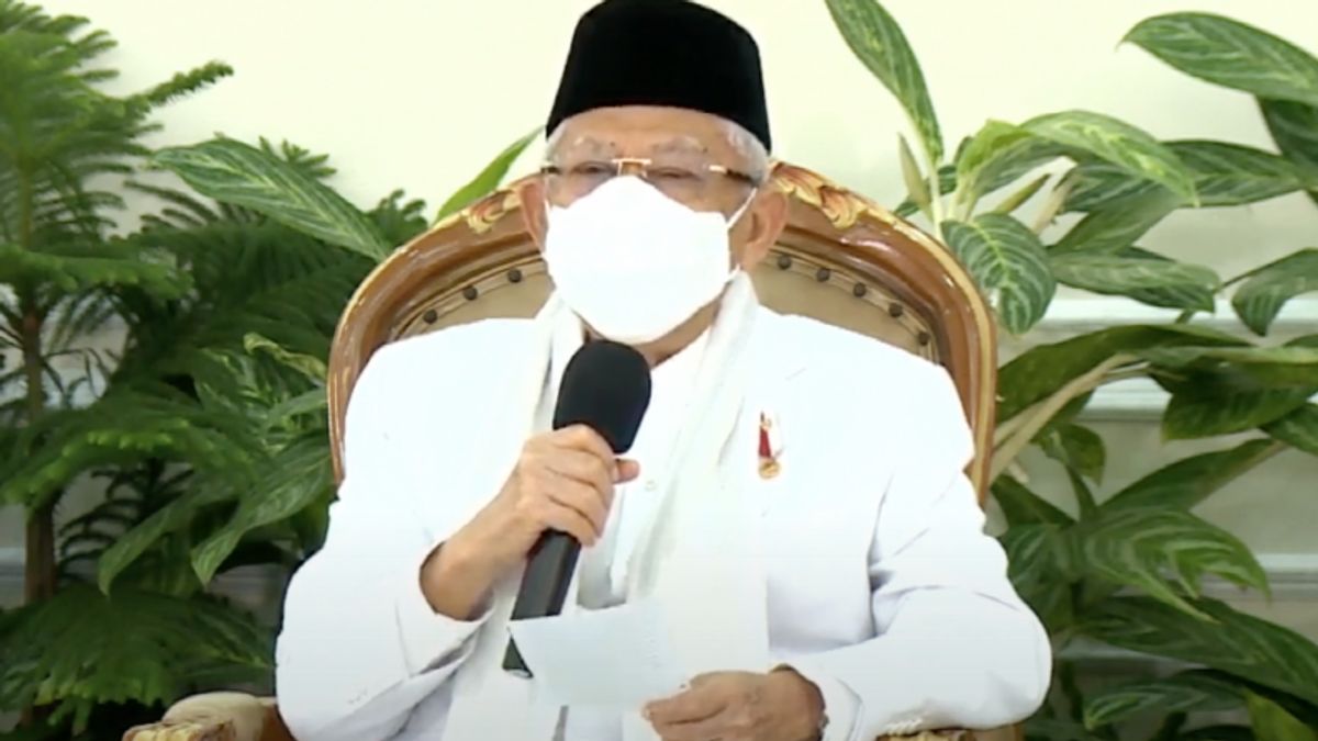Le Vice-président Ma’ruf Amin Invite Les Religieux Ainsi Que Le Gouvernement à Soutenir Le PPKM D’urgence