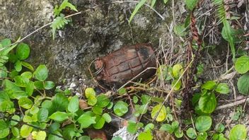 Les habitants de la ville d’Ancol du Sud ont trouvé un grenade actif enveloppé en ciment
