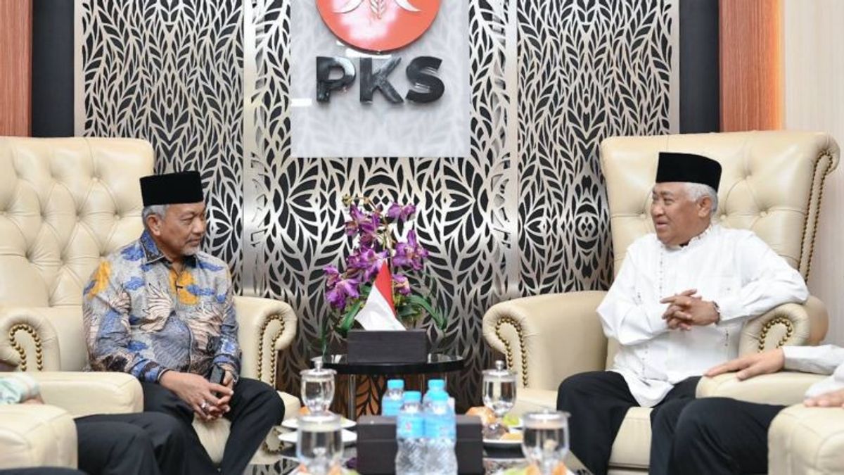 Sambangi PKS总部,Din Syamsuddin Bahas支持Anies-Cak Imin