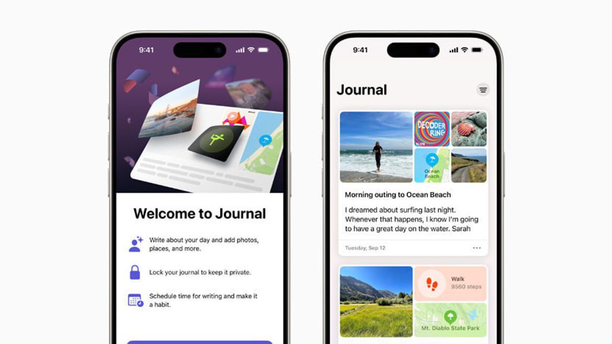 Voici une manière facile de créer une nouvelle entrée dans l'application Journal pour l'iPhone