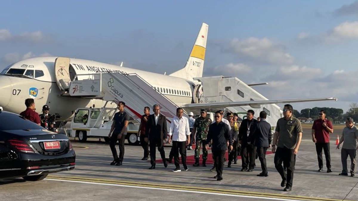 President Jokowi Arrives In Bali Present At The AIS Forum Summit