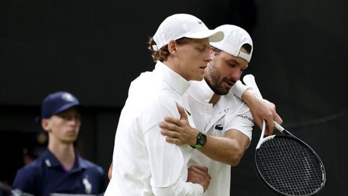 Jannik Sinner Lolos Dramatis ke Perempat Final Wimbledon Usai Dimitrov Mundur karena Cedera