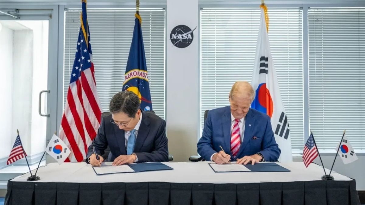 NASA dan Badan Antariksa Korea Menandatangani Pernyataan Kerja Sama Terbaru