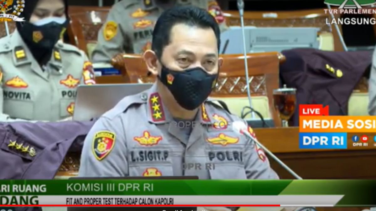 In Commission III DPR, Candidate For Chief Of Police, Komjen Sigit: Polri Solid