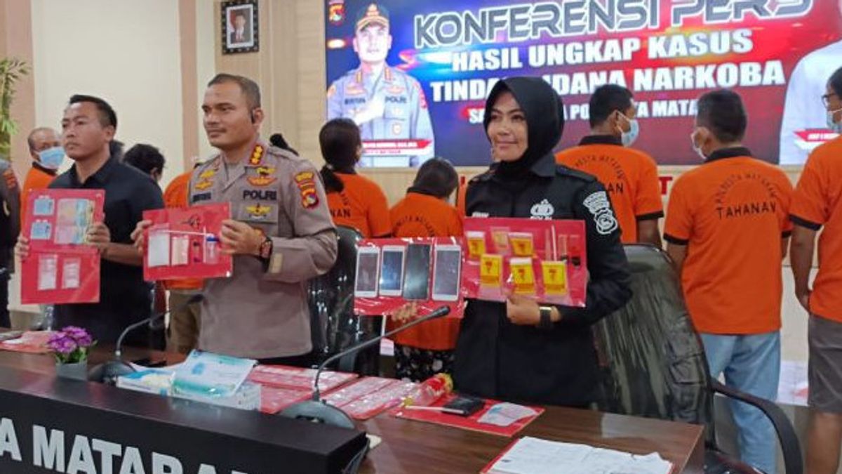 Three Former Police Officers In Mataram Become The Brains Of Interprovincial Drug Trafficking