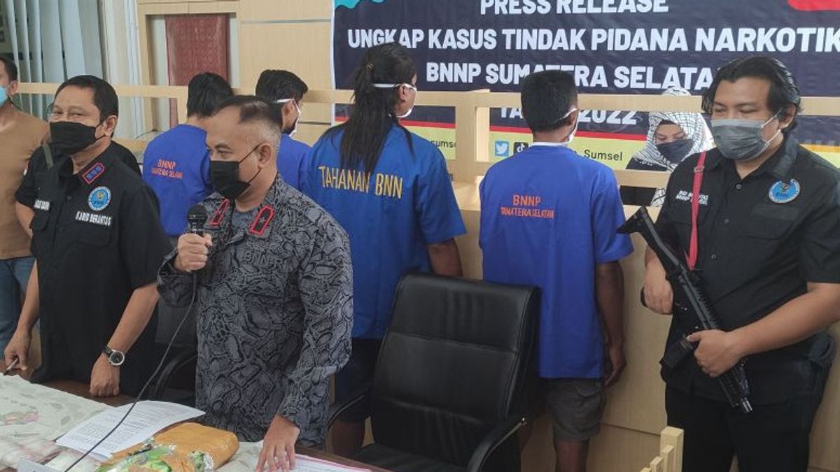 BNN Sumsel Bongkar Pengedaran 3,5 Kg Sabu-sabu, Dikirim dari Pekanbaru