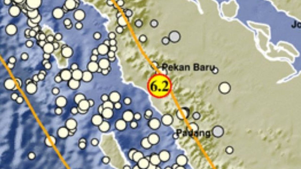 Gempa Magnitudo 6,2 Guncang Sumatera Barat