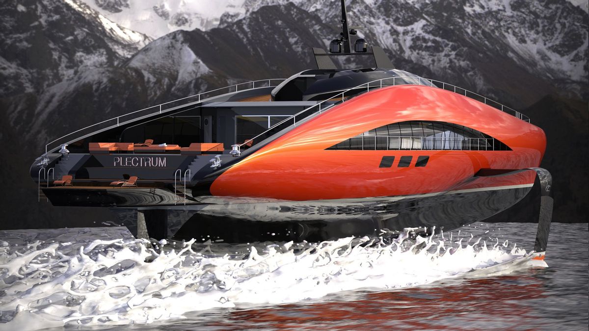 イタリアの会社が水上を飛ぶことができるクルーズ船を提示