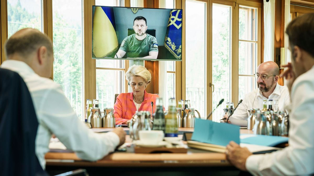 Ikuti Pertemuan Virtual dengan Pemimpin G7, Presiden Zelensky Minta Tambahan Bantuan Pertahanan Udara untuk Ukraina