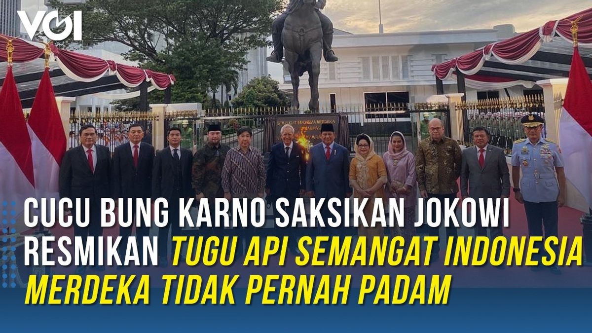 VIDEO: Bung Karno's Grandson Watches Jokowi Inaugurate The Fire Monument The Spirit Of Free Indonesia Never Goes Out