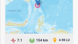Gempa Magnitudo 7,1 Terjadi di Melonguane Sulut