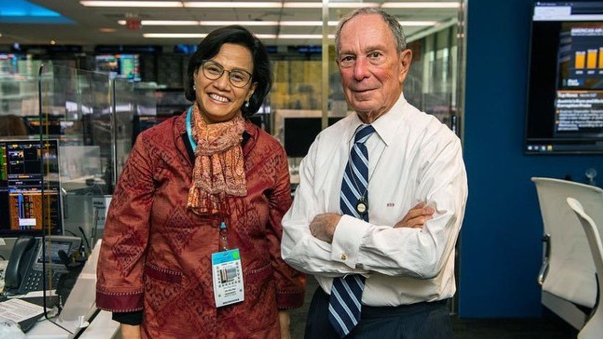Seeing The Moment Of Sri Mulyani's Meeting With Conglomerate Michael Bloomberg The Richest Media Boss In The World