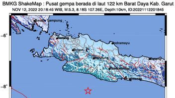 以加鲁特为中心的Sukabumi居民在一小时内感受到了连续三次地震 
