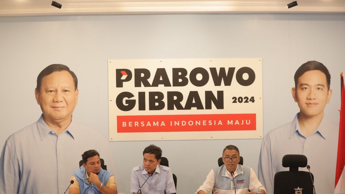 "لا تهدر الصوت ، فقط اختر الشخص الذي يجب أن يفوز" ، TKN Prabowo-Gibran Sesumbar الفوز في الانتخابات الرئاسية 1-2 جولة