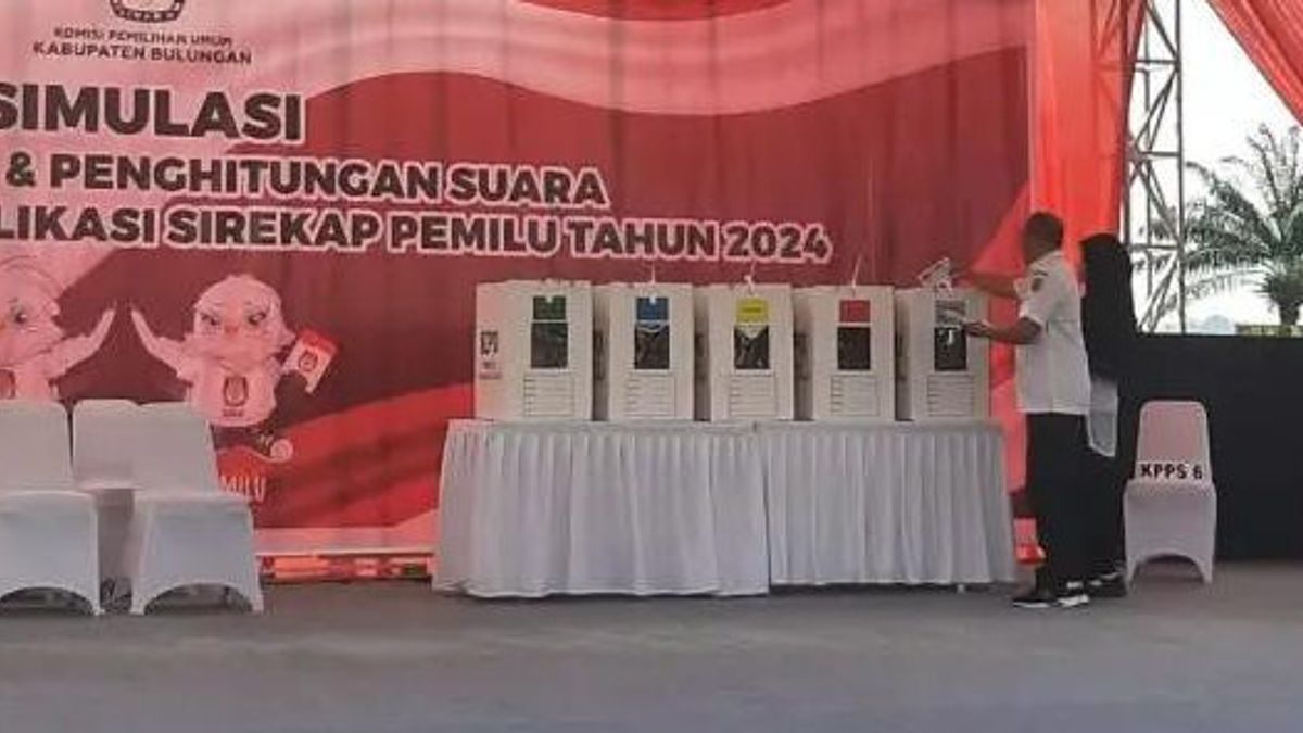 KPU Bulungan titre de simulation de vote