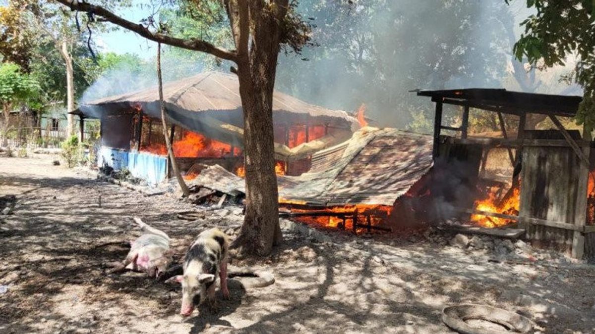 7 Houses Burned And One Person Died Akibar Clashes In Kupang