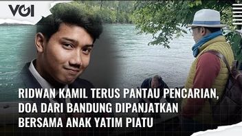 VIDEO: Ridwan Kamil Terus Pantau Pencarian, Doa dari Bandung Dipanjatkan Bersama Anak Yatim Piatu